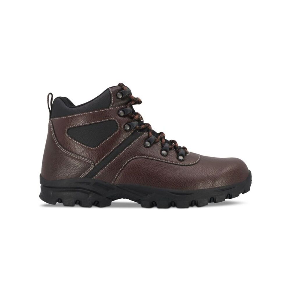 WEATHERPROOF VINTAGE Mens Brown 1" Platform Jasper Block Heel Hiking Boots 8 M